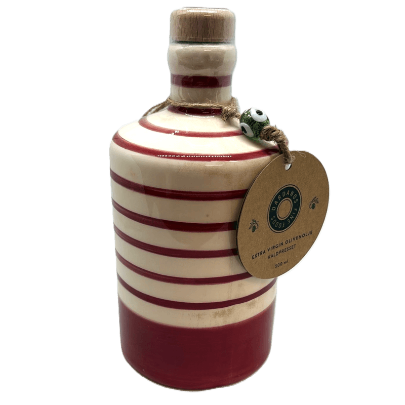 Dardanos EVOO Rød/Hvit håndmalt keramikkfl. 500ml