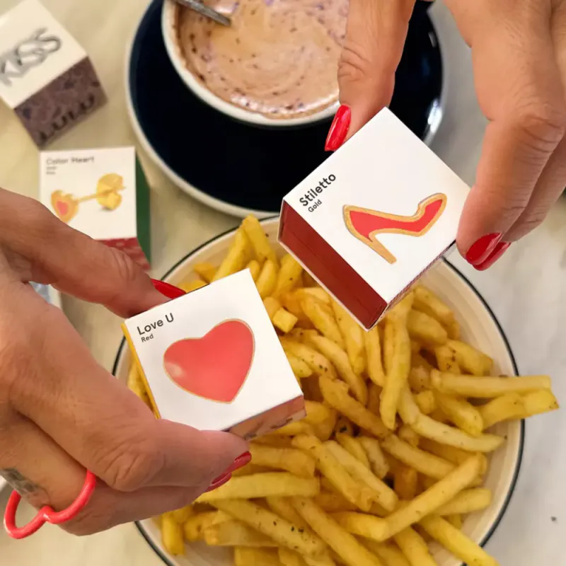 Stiletto Ørering 1 stk Forgyldt