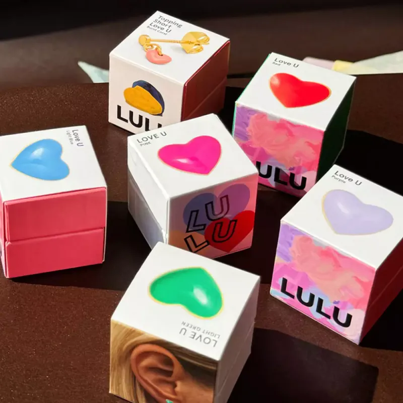 Love U Ørering 1 stk Red