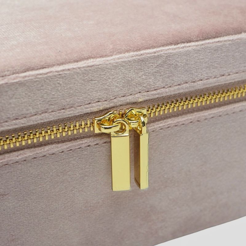 Stort smykkeskrin i velur sukkerspinn